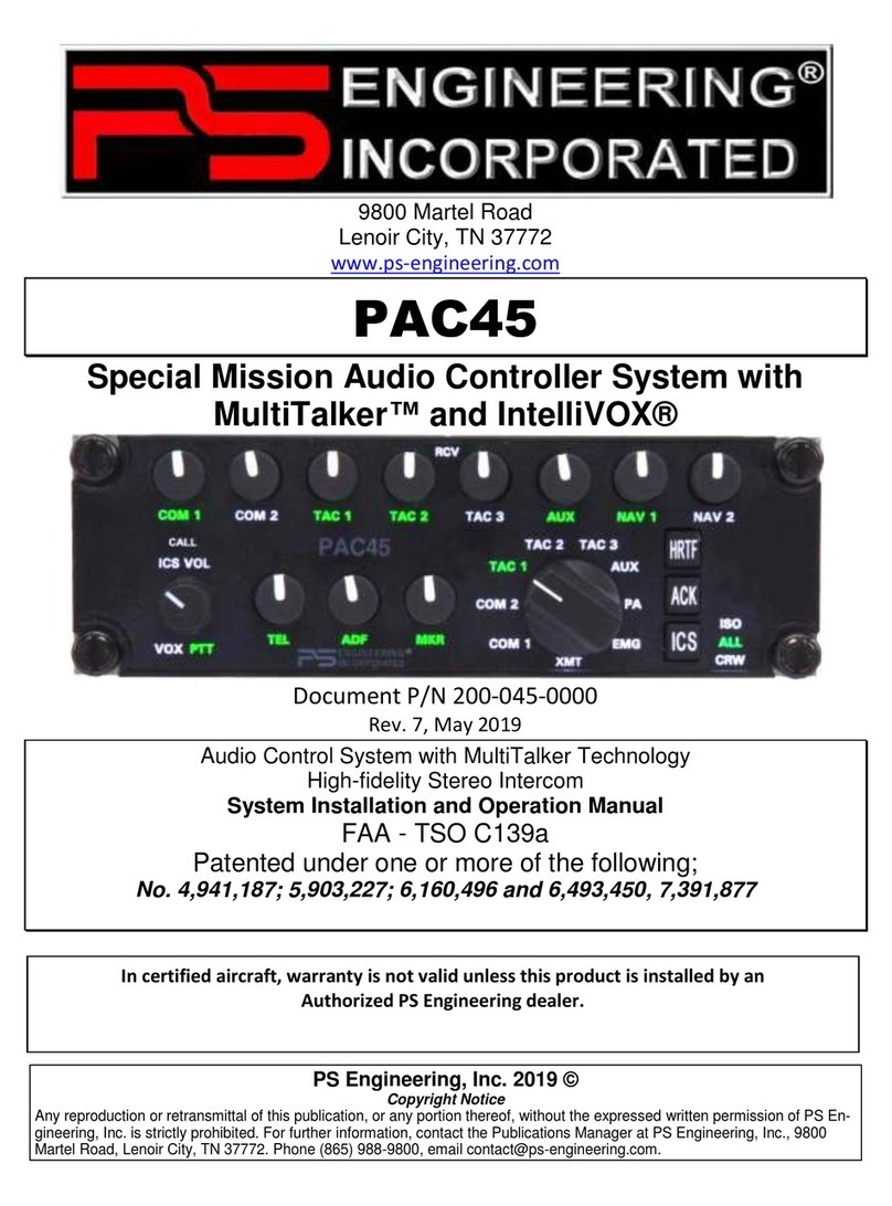 PS Engineering PAC45 System With MultiTalker Guía del usuario