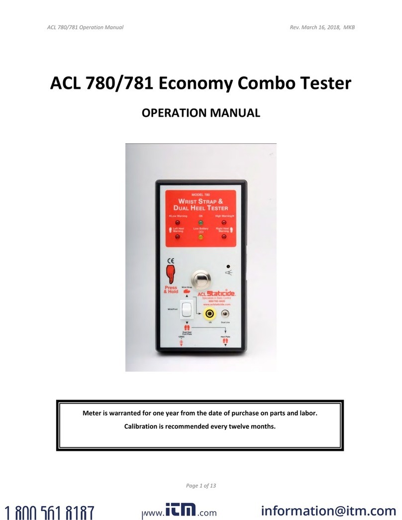 ACL Staticide 780 Manual de usuario