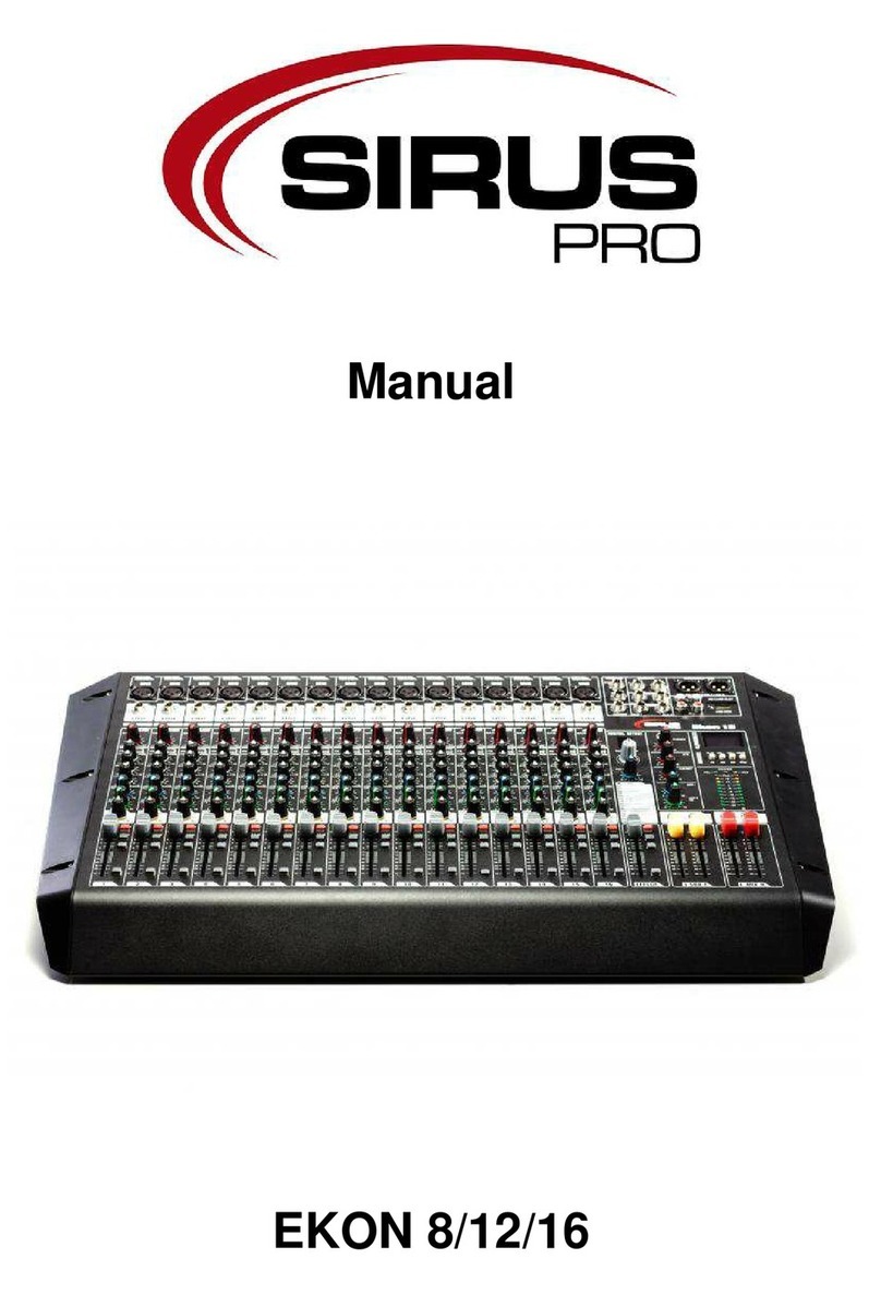 Sirus EKON 8 Manual de usuario