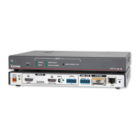 Extron electronics XTP FT HD 4K Manual de usuario