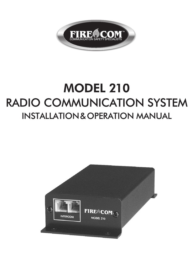 Firecom 210 Manual de usuario