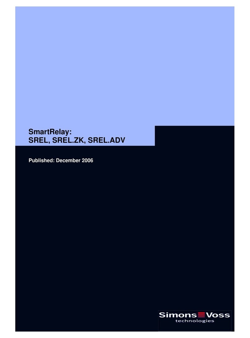 Simons Voss Technologies SmartRelay Manual de usuario