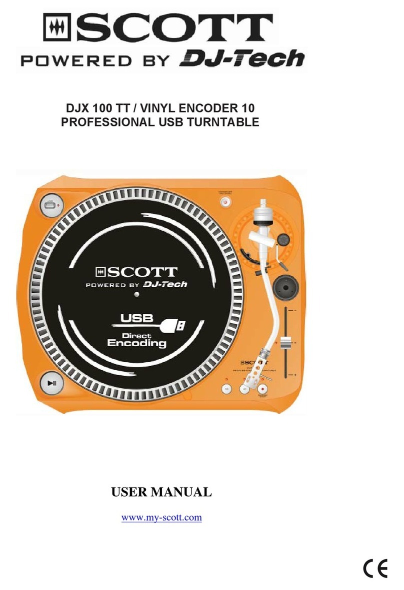 Scott VINYL ENCODER 10 Manual de usuario