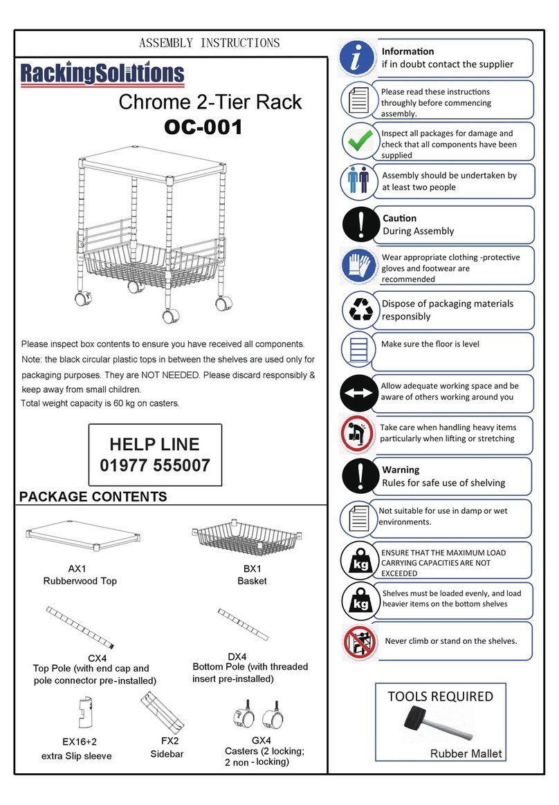 Racking Solutions OC-001 Manual de usuario