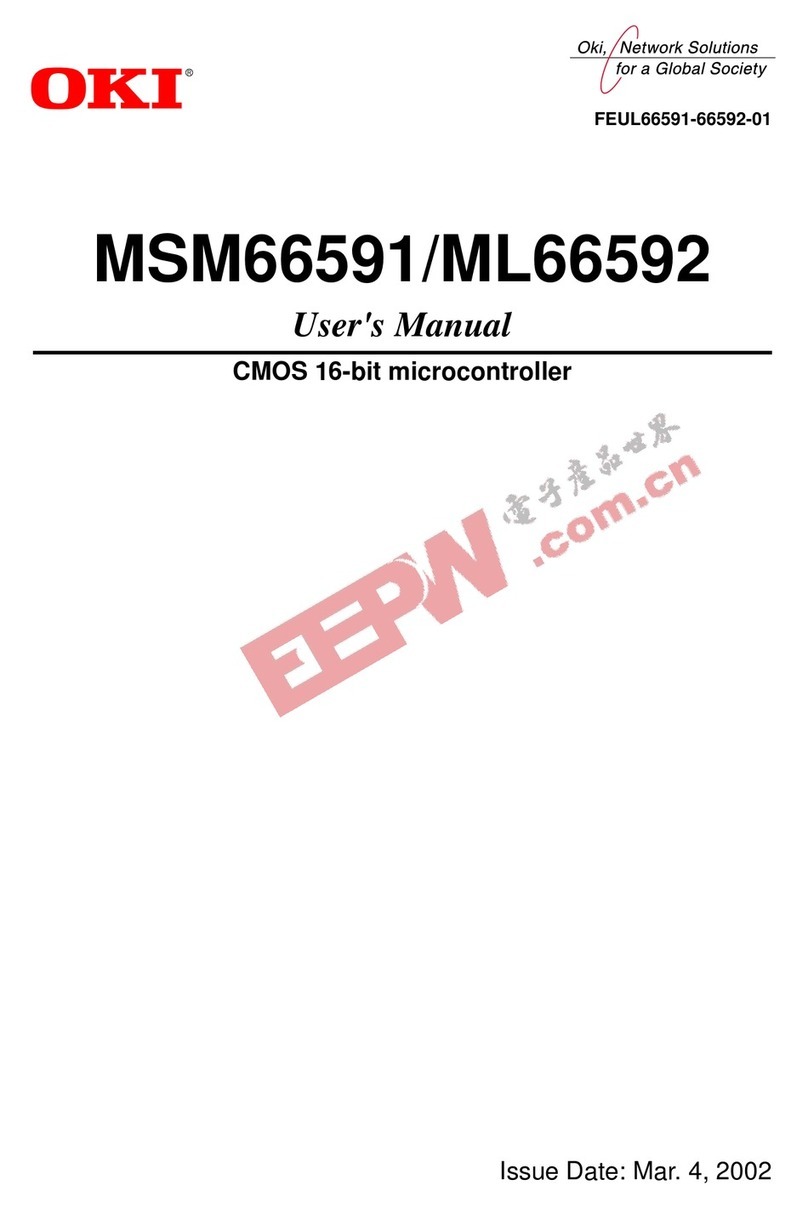 Oki MSM66591 Manual de usuario