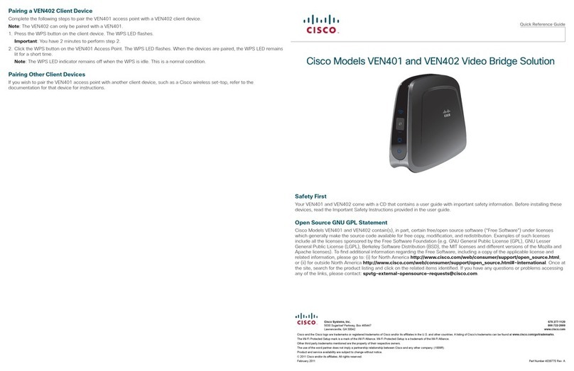 Cisco AT&T U-VERSE VEN401 Manual de usuario