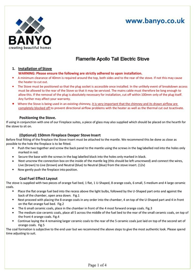 Banyo Flamerite Apollo Manual de usuario