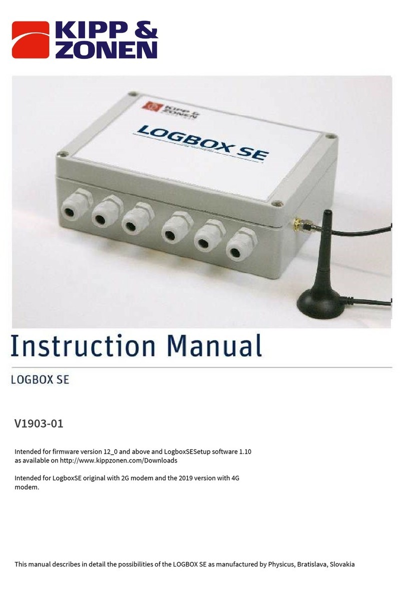 Kipp & Zonen LOGBOX SE Manual de usuario
