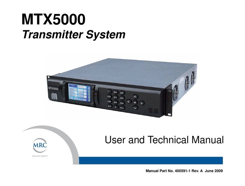 MRC MTX5000 Manual de usuario