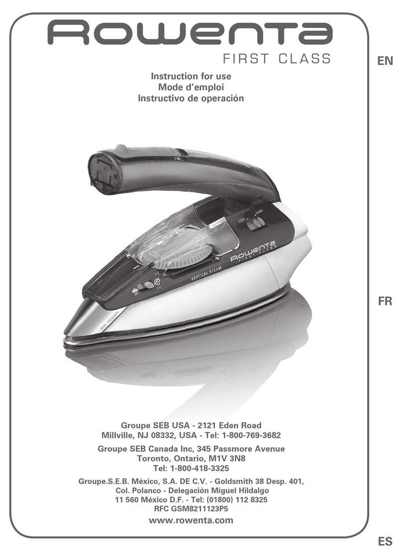 Rowenta FIRST CLASS Manual de usuario