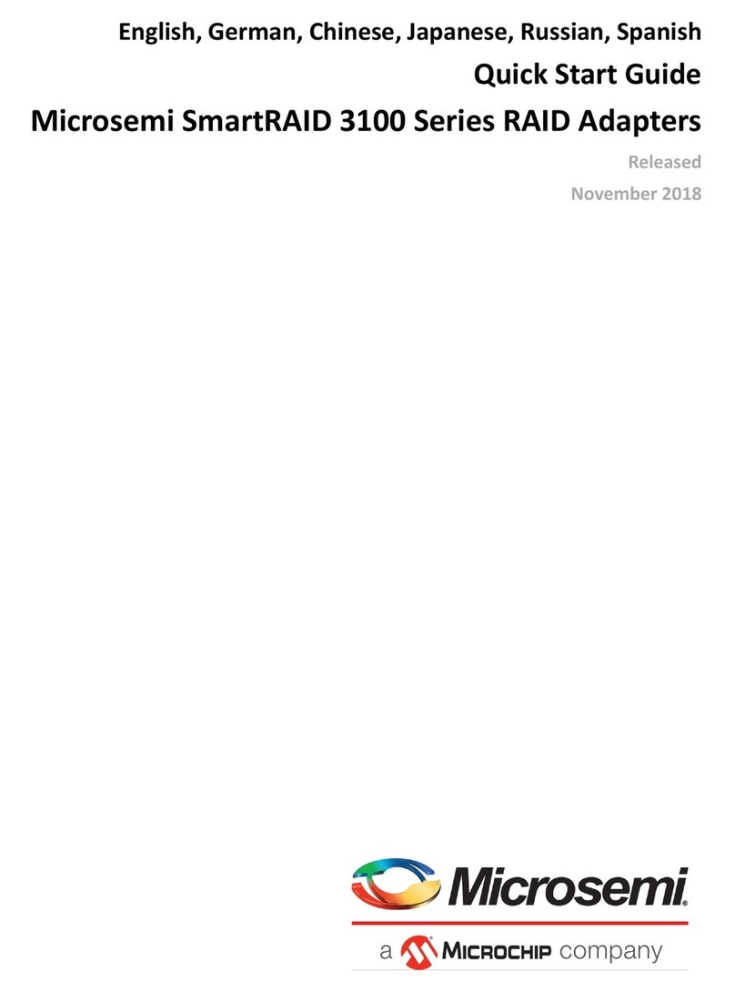 Microsemi SmartRAID 3100 Series Manual de usuario