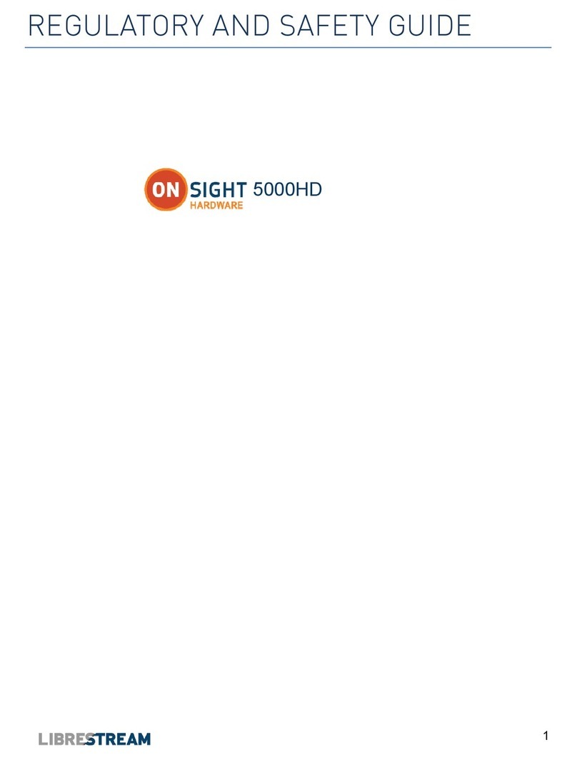 Librestream Onsight 5000HD Manual de usuario Librestream Onsight 5000HD Manual de usuario