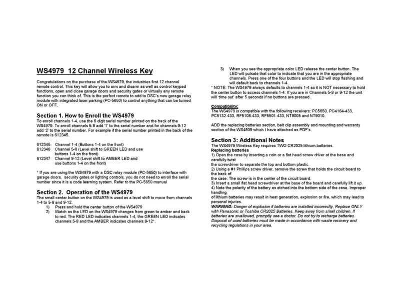 Digital Security Controls WS4979 Manual de usuario Digital Security Controls WS4979 Manual de usuario