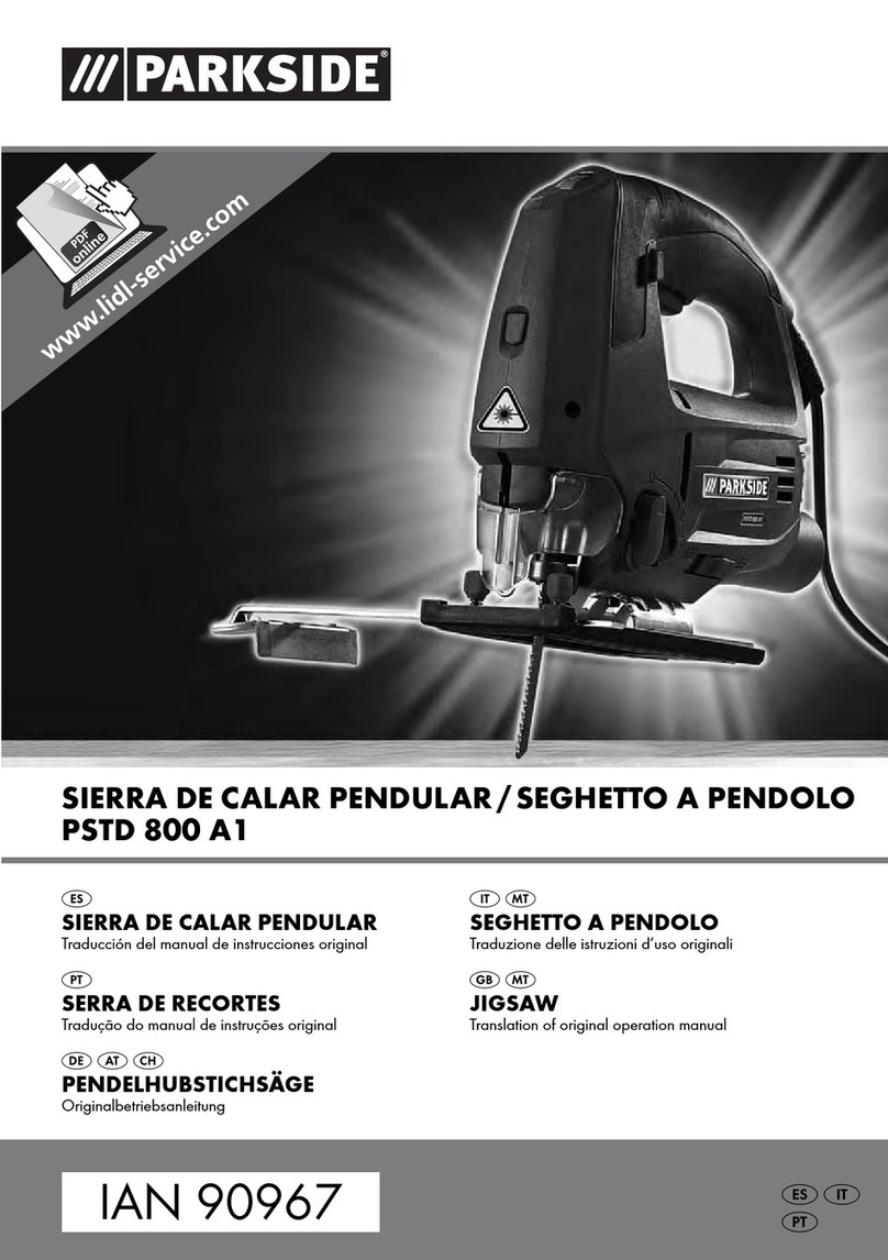 Parkside PSTD 800 A1 Guía de inicio rápido