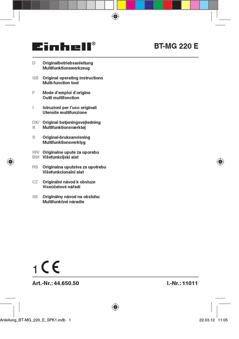 EINHELL BT-MG 220 E Manual de usuario