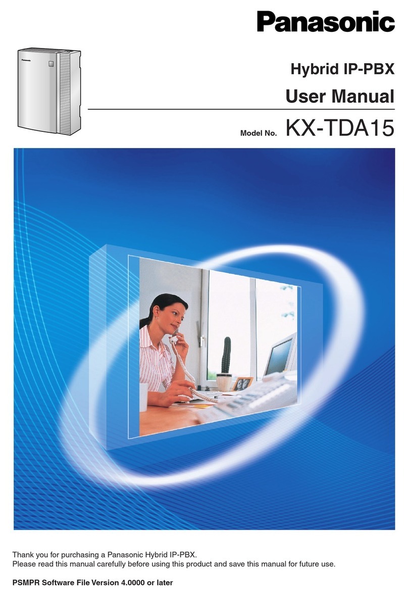 Panasonic KX-TDA15 Manual de usuario