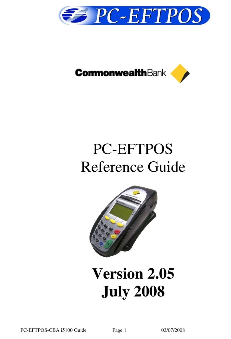 PC-EFTPOS CBA i5100 Manual de usuario