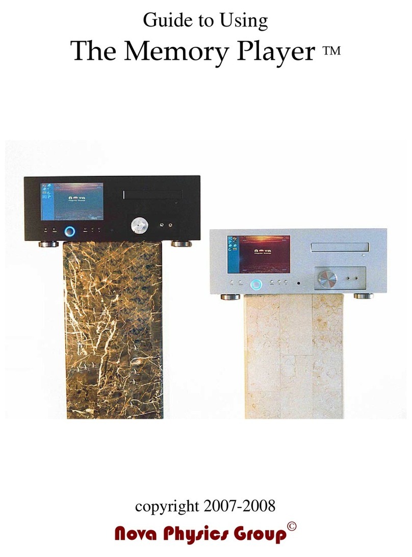 Nova Physics Group memory Manual de usuario