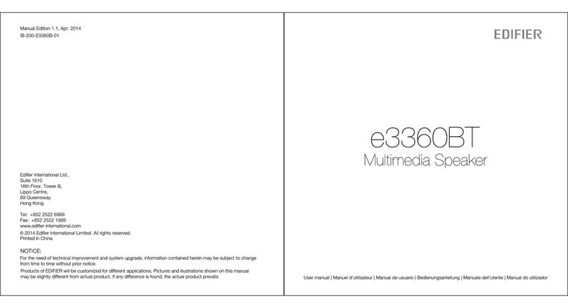 EDIFIER e3360BT Manual de usuario
