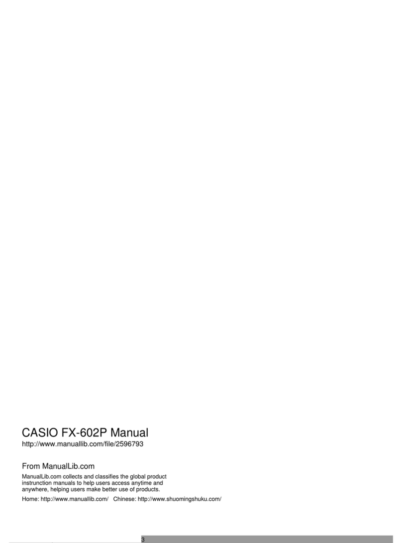 Casio FX-602P Manual de usuario