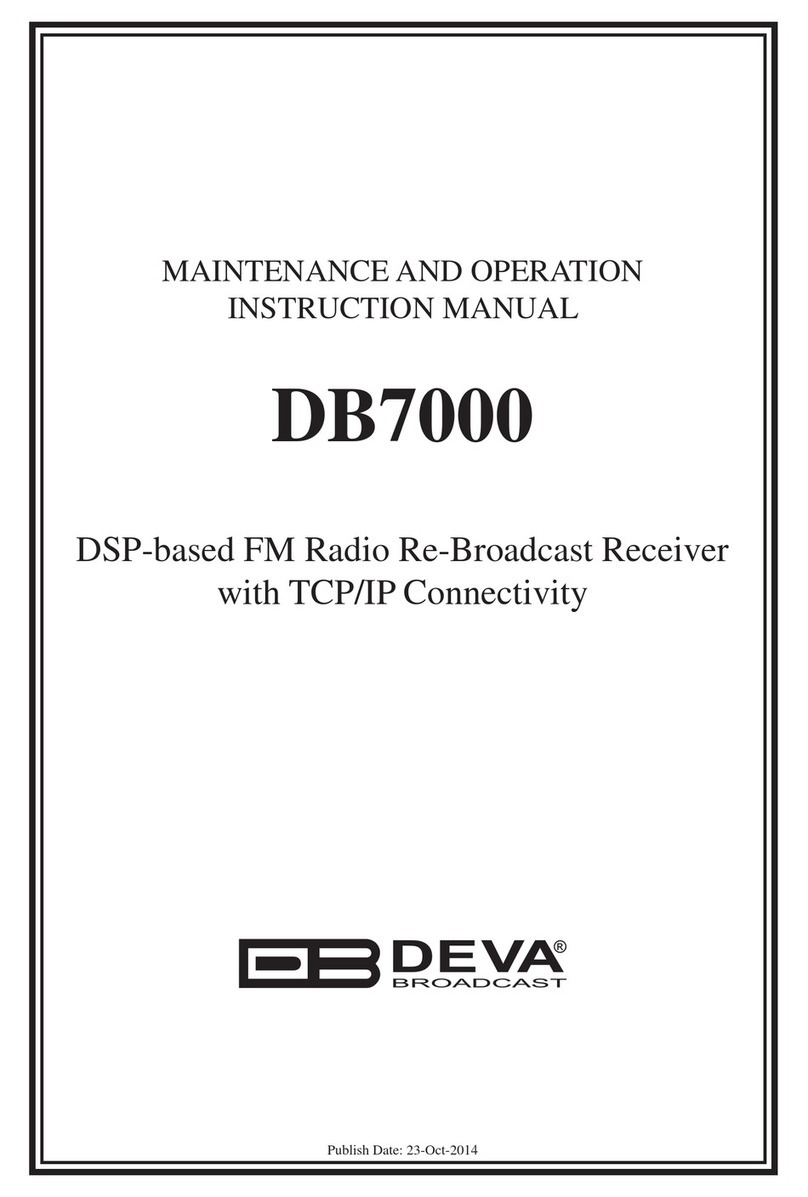 DEVA Broadcast DB7000 Manual de operación y mantenimiento