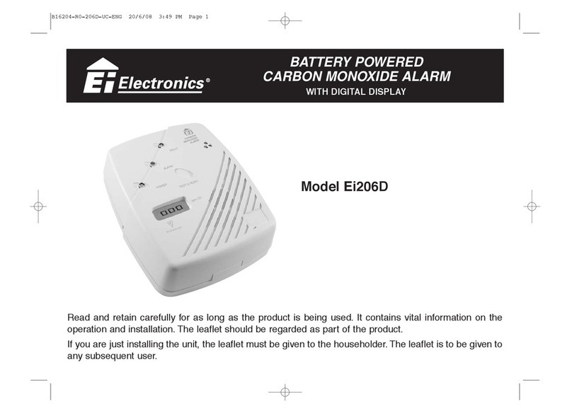 Ei Electronics Carbon Monoxide Alarm Ei206D Manual de usuario