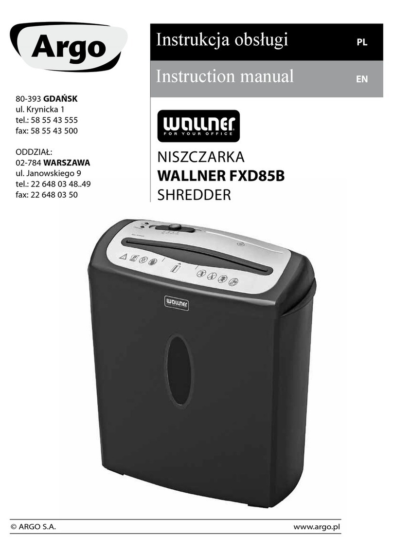 Argo WALLNER FXD85B Manual de usuario