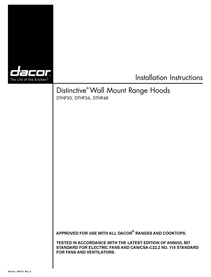 Dacor Distinctive DTHP30 Manual de usuario