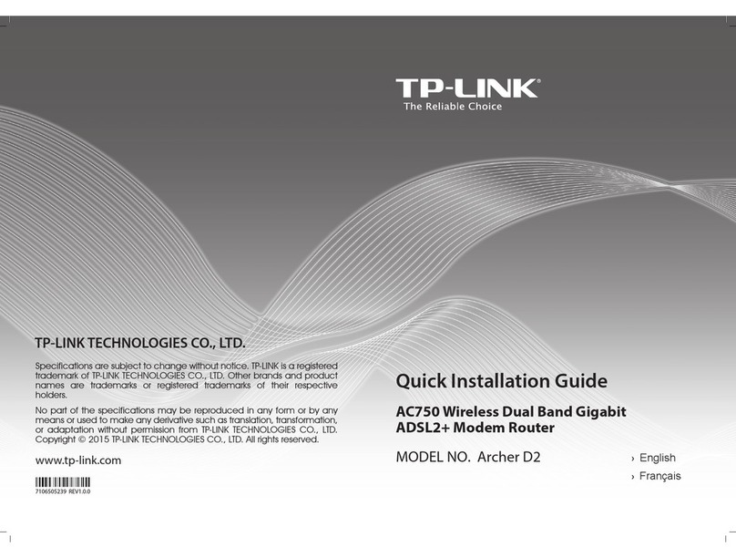 TP-Link Archer D2 Manual de usuario
