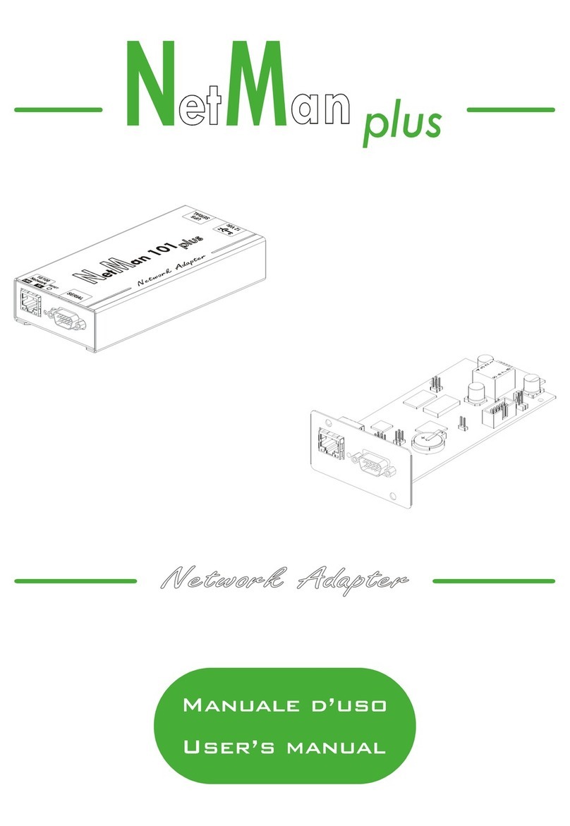 NetMan 102 plus Manual de usuario