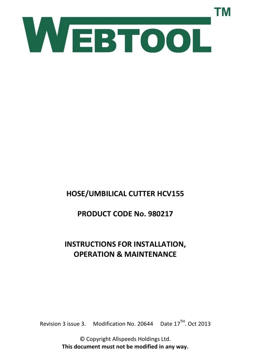 Webtool HCV155 Manual de mantenimiento