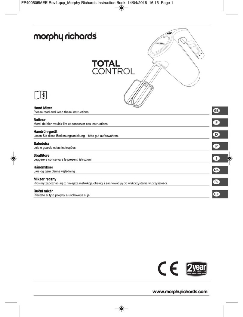 Morphy Richards Total Control Manual de usuario