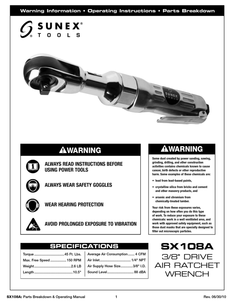 Sunex Tools SX108A Manual de usuario