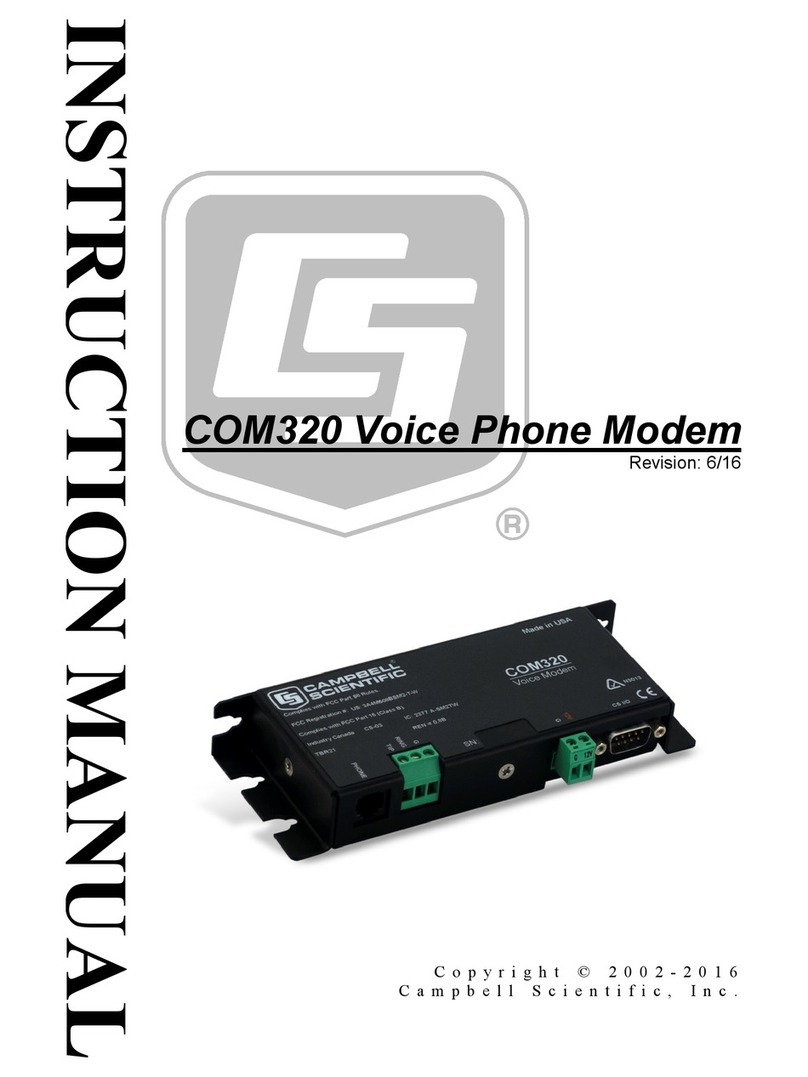Campbell COM320 Manual de usuario Campbell COM320 Manual de usuario