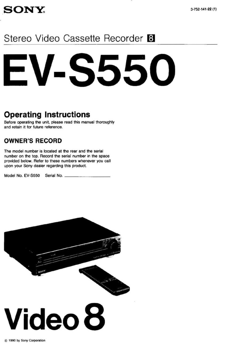 Sony EV-5550 Manual de usuario