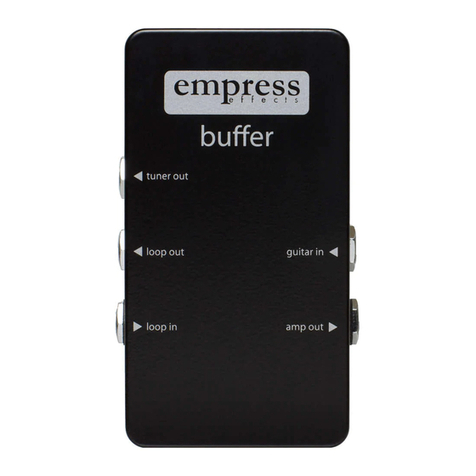 Empress Effects buffer Manual de usuario Empress Effects buffer Manual de usuario