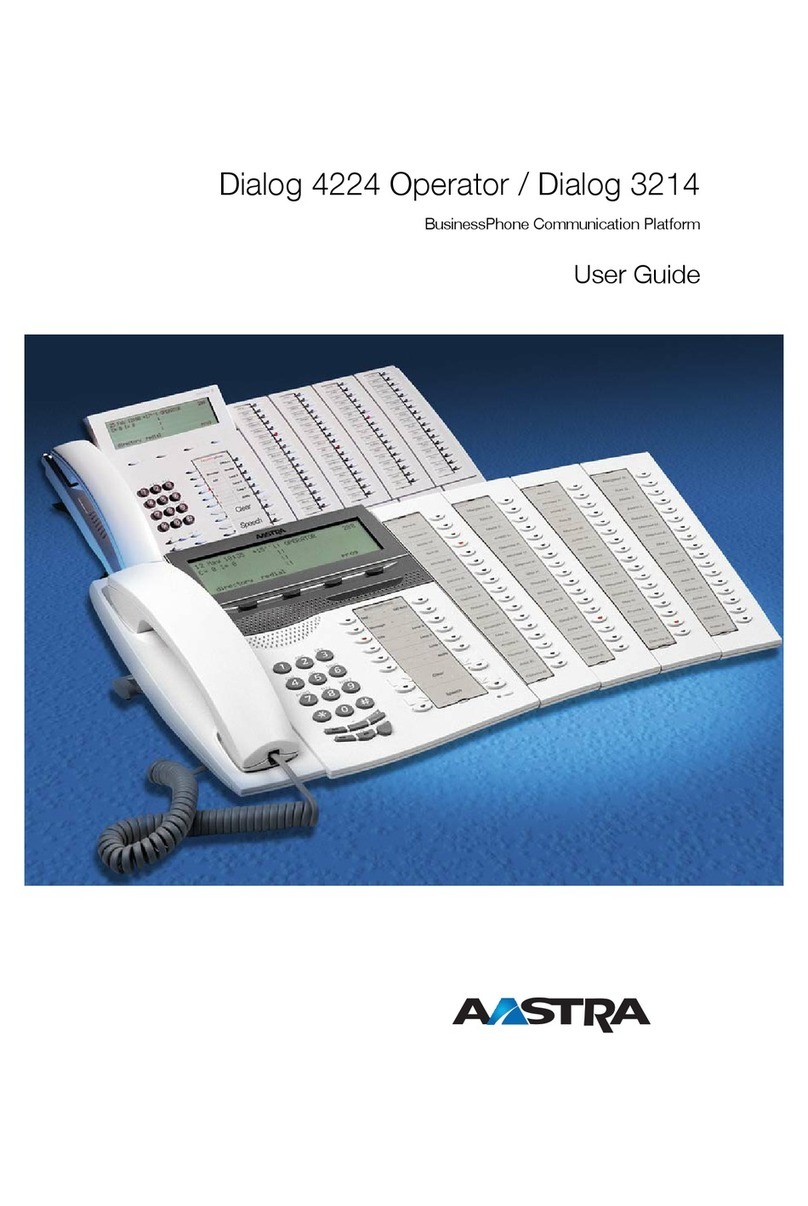 Aastra dialog 4224 Operator Manual de usuario