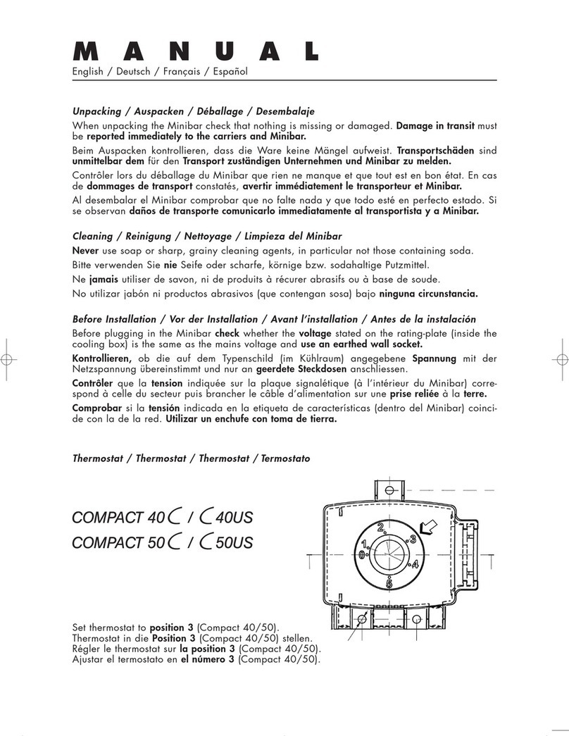 Minibar Systems Compact 40C Manual de usuario