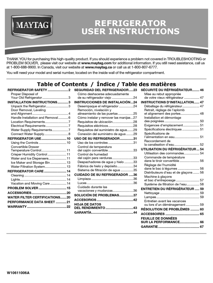 Maytag MSF21D4MD Manual de usuario