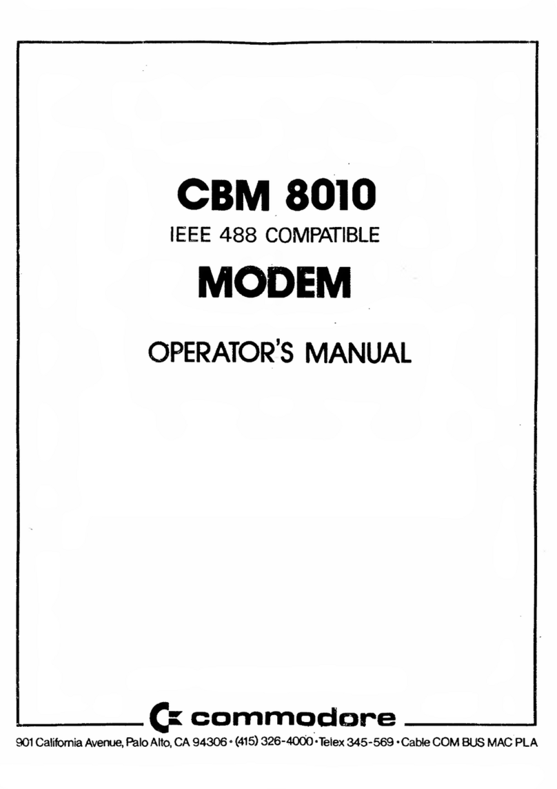 Commodore CBM8010 Manual de usuario