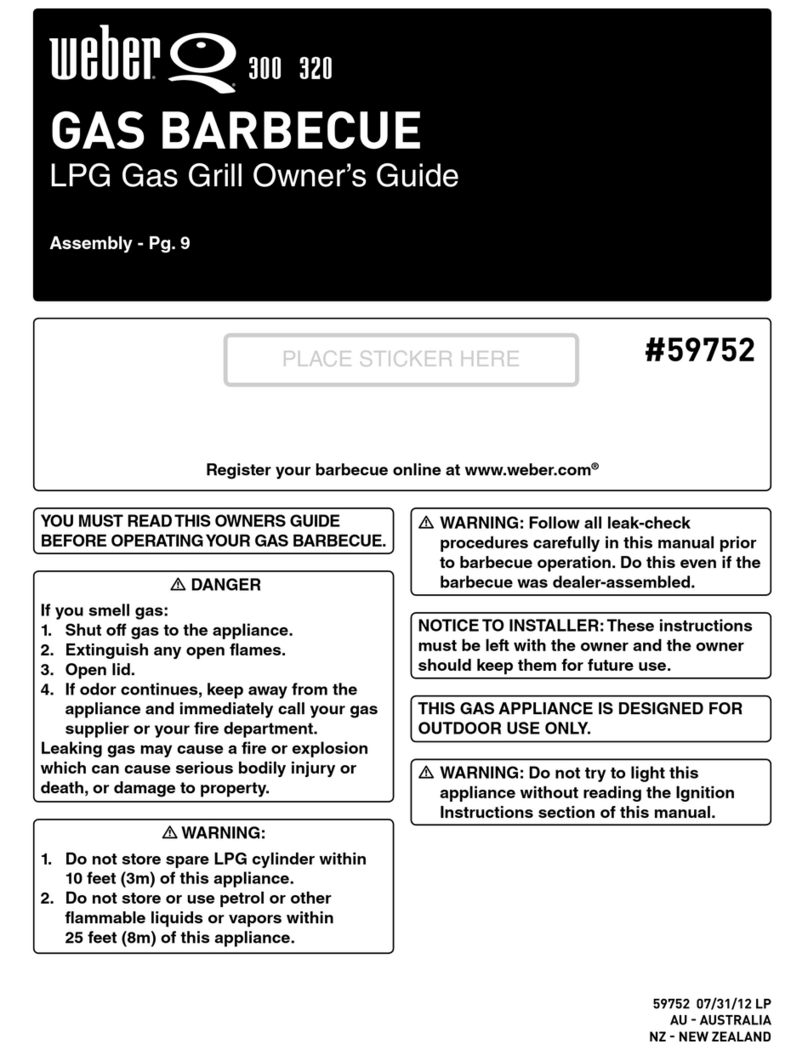 Weber Q 300 Manual de usuario