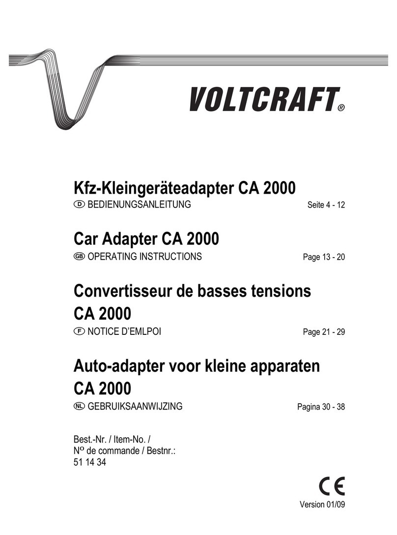 VOLTCRAFT CA 2000 Manual de usuario