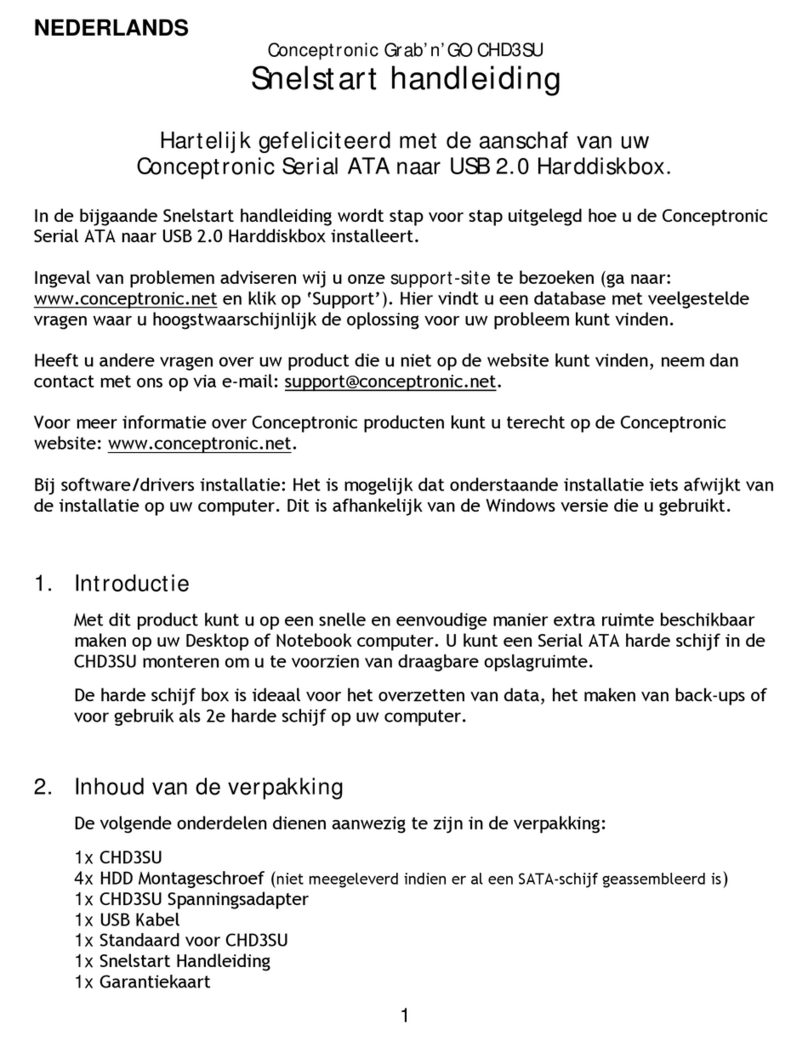 Conceptronic CHD3SU Manual de usuario Conceptronic CHD3SU Manual de usuario