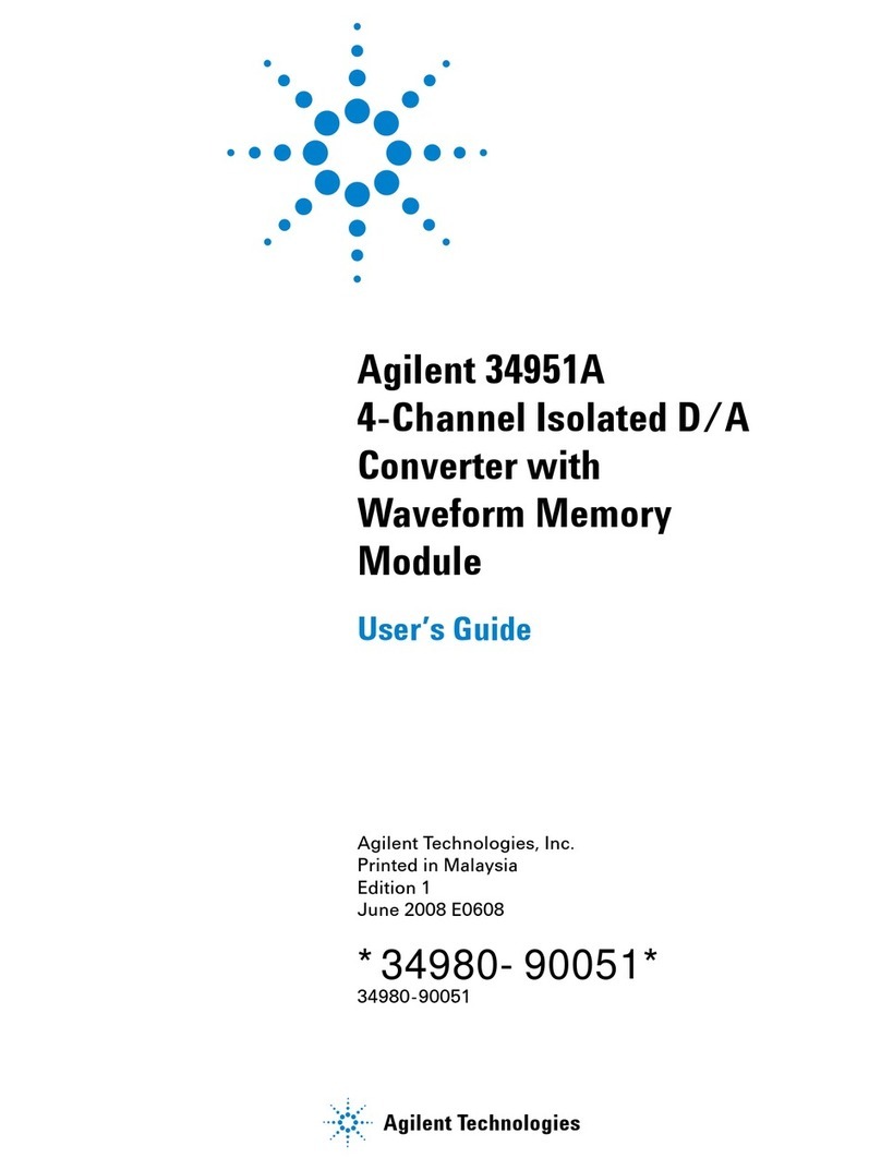 Agilent Technologies 34951A Manual de usuario