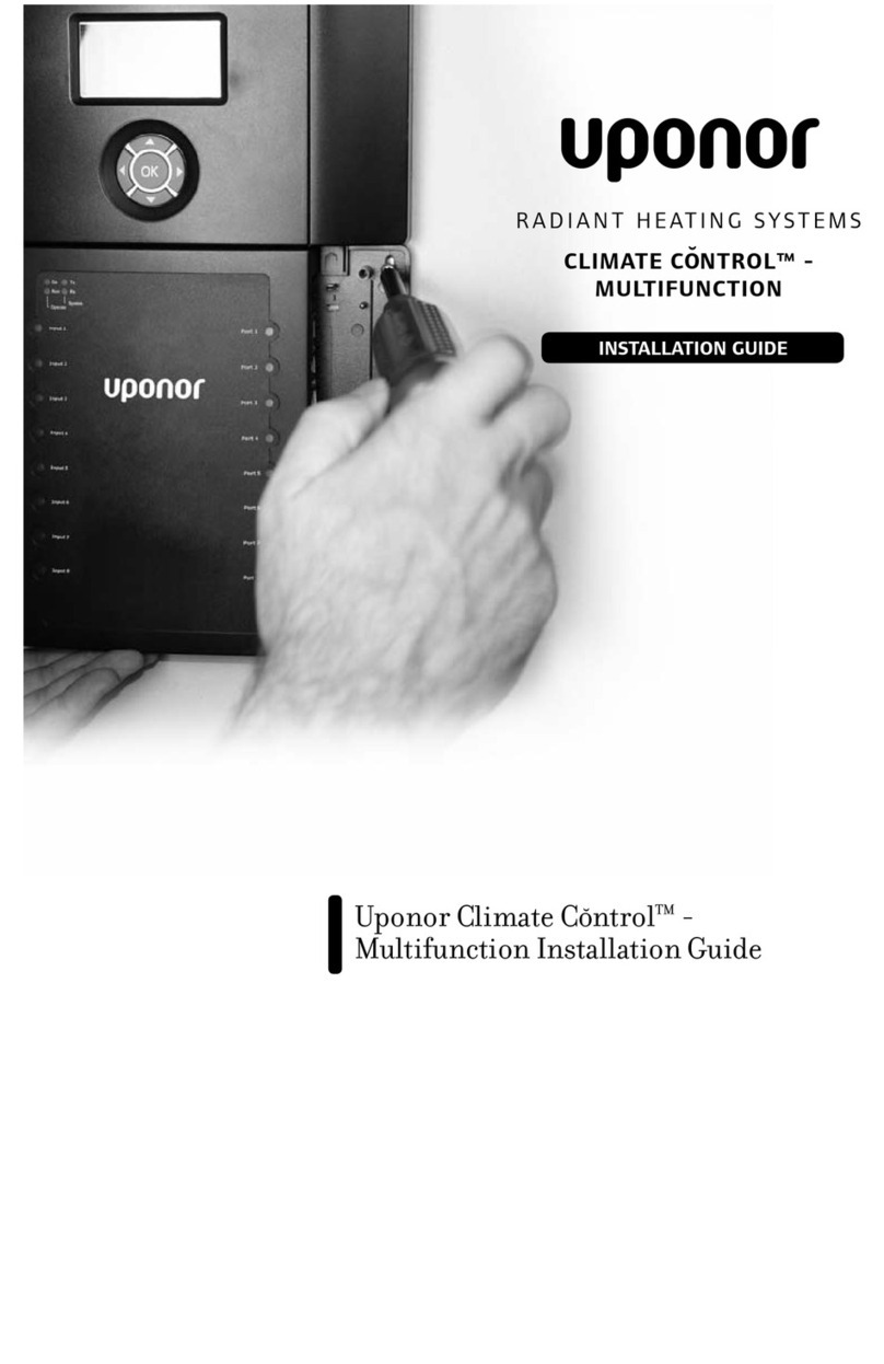 Uponor Climate Control-Multifunction Manual de usuario