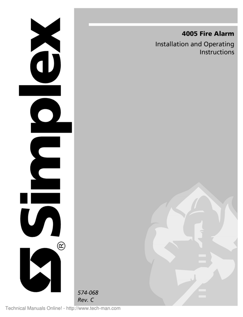 Simplex LifeAlarm 4005 Series Manual de usuario