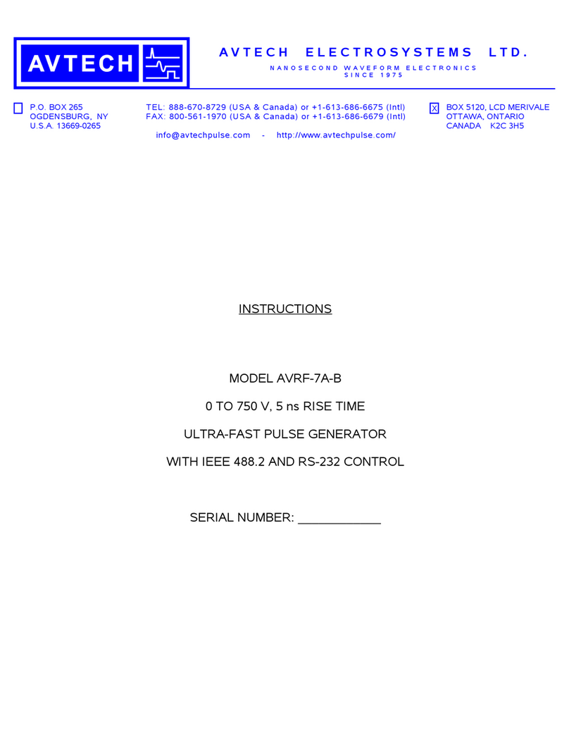 Avtech AVRF-7A-B Manual de usuario