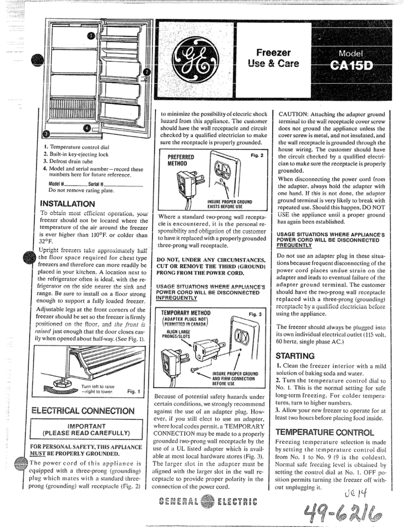 GE CA15D Manual del propietario