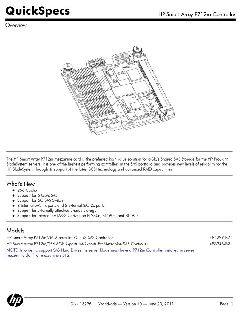 HP Smart Array P712m Instrucciones de uso HP Smart Array P712m Instrucciones de uso