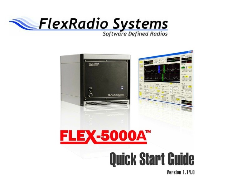 FlexRadio Systems FLEX-5000A Manual de usuario FlexRadio Systems FLEX-5000A Manual de usuario